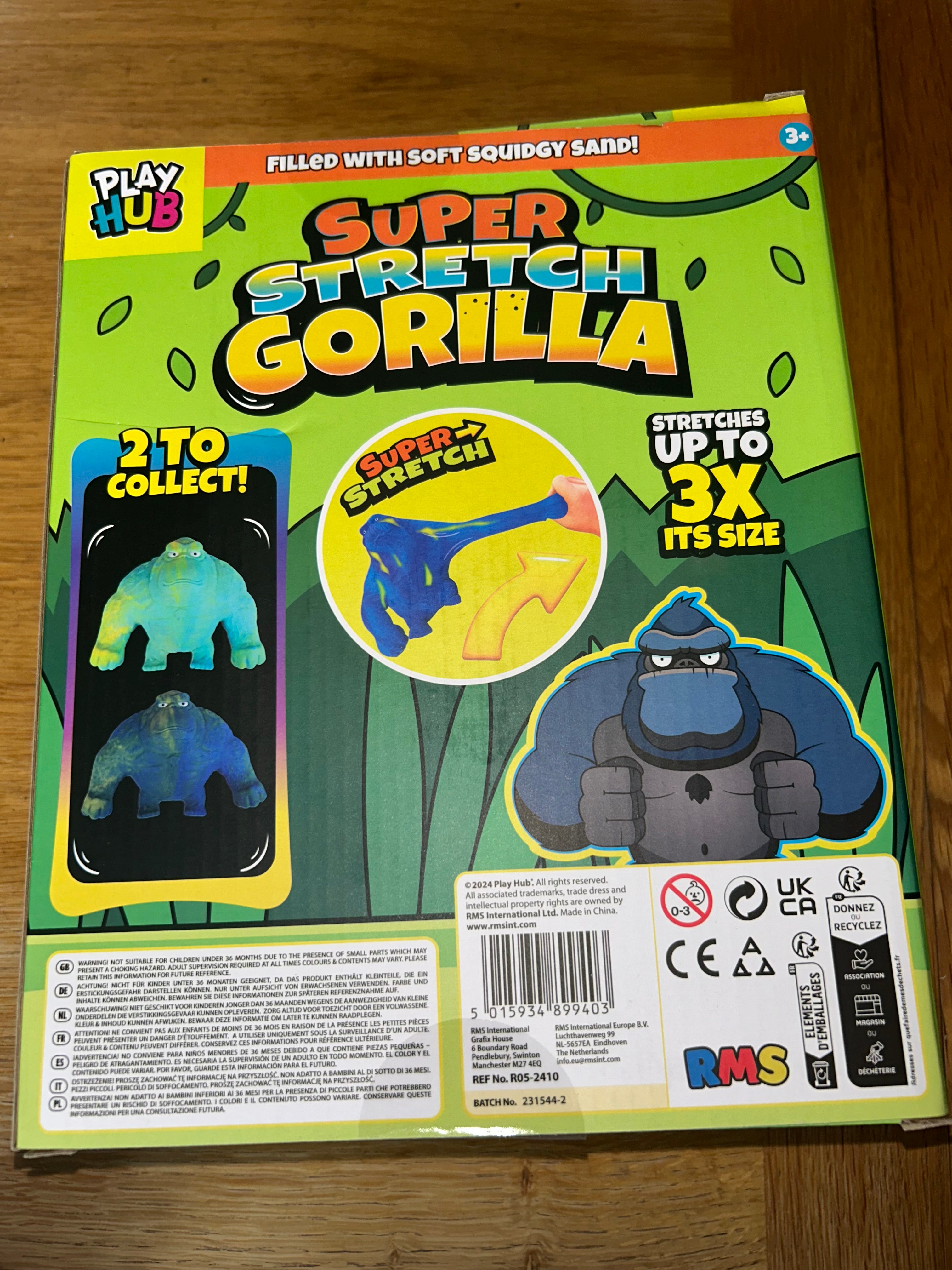 🦍 XL Super Stretch Gorilla – Blue & Green Edition