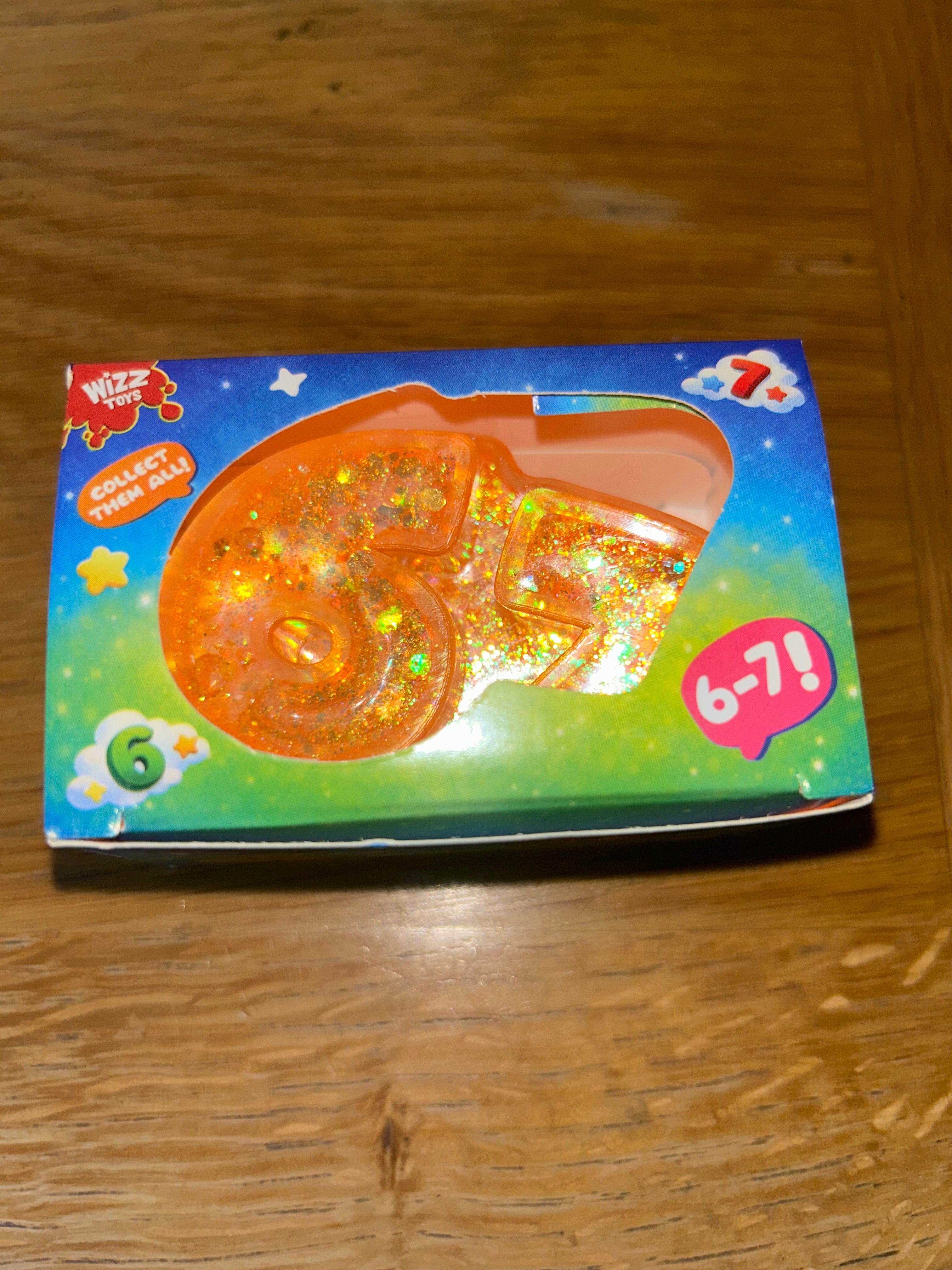 6 7 maltose filled squishy glittery fidget toy