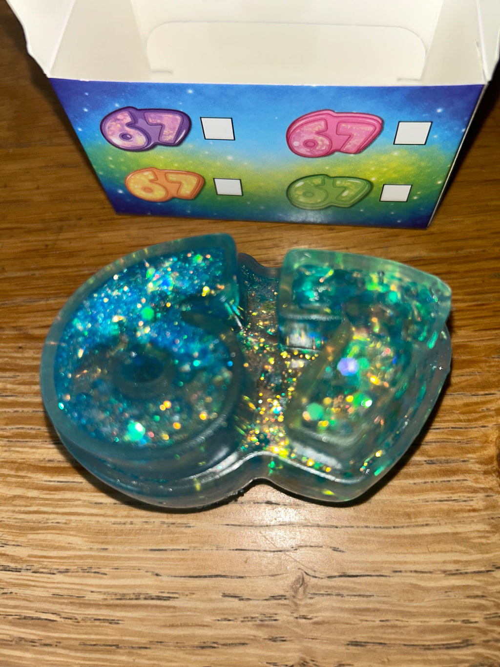 6 7 maltose filled squishy glittery fidget toy