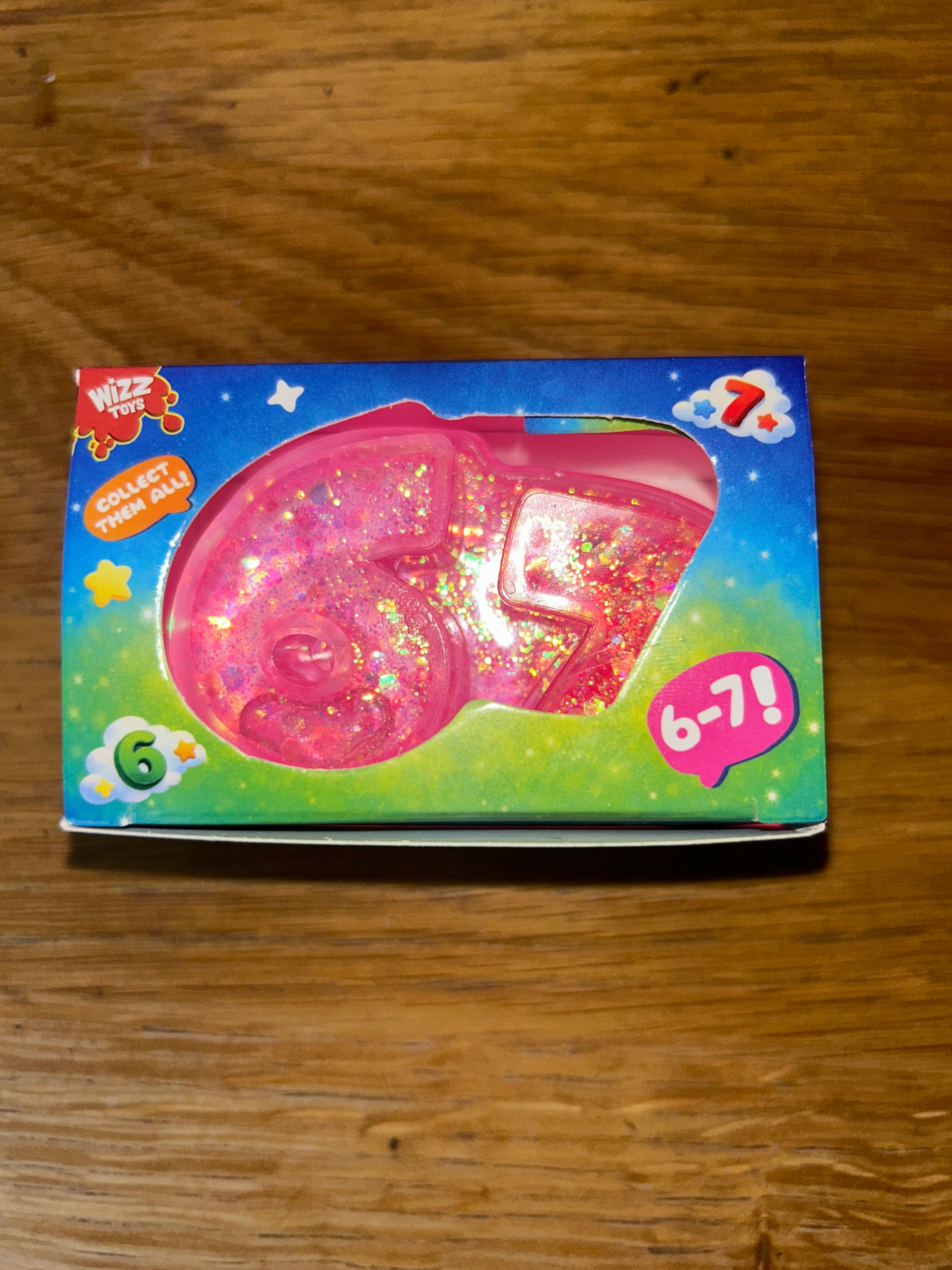 6 7 maltose filled squishy glittery fidget toy