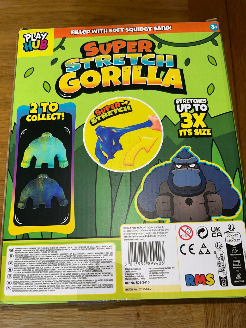 🦍 XL Super Stretch Gorilla – Blue & Green Edition
