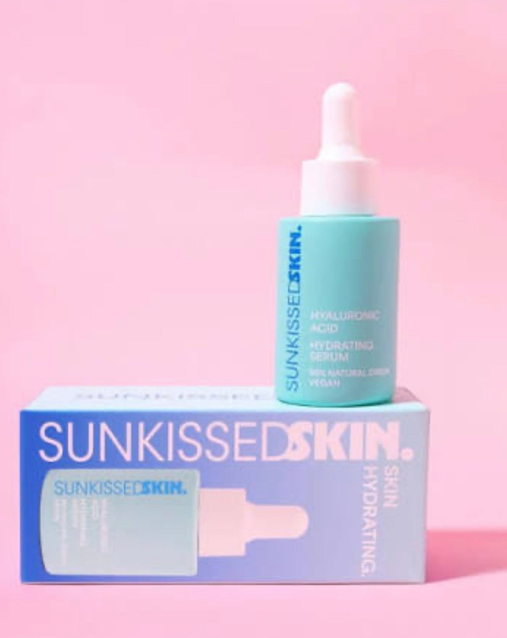 Sunkissed Skin Hyaluronic Acid Serum 30ml with Hyaluronic Acid and Myrothamus Extract - 95% Natural Formula - Vegan