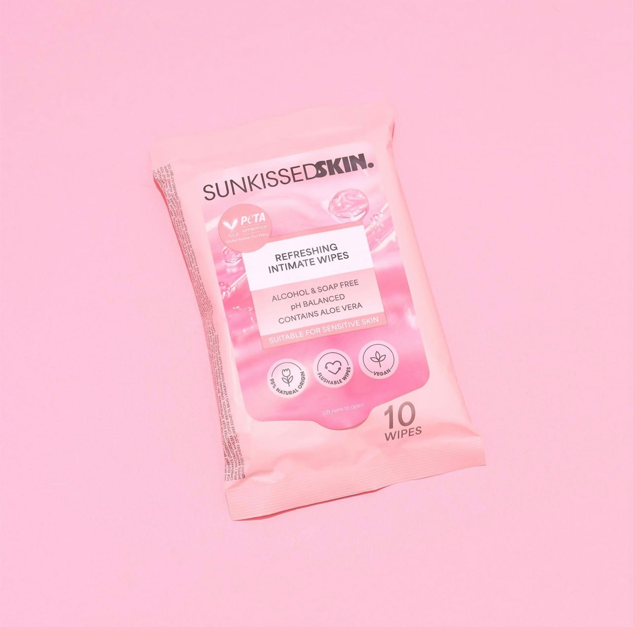 Sunkissed Skin Refreshing Intimate Cleansing Wipes 10 Pack