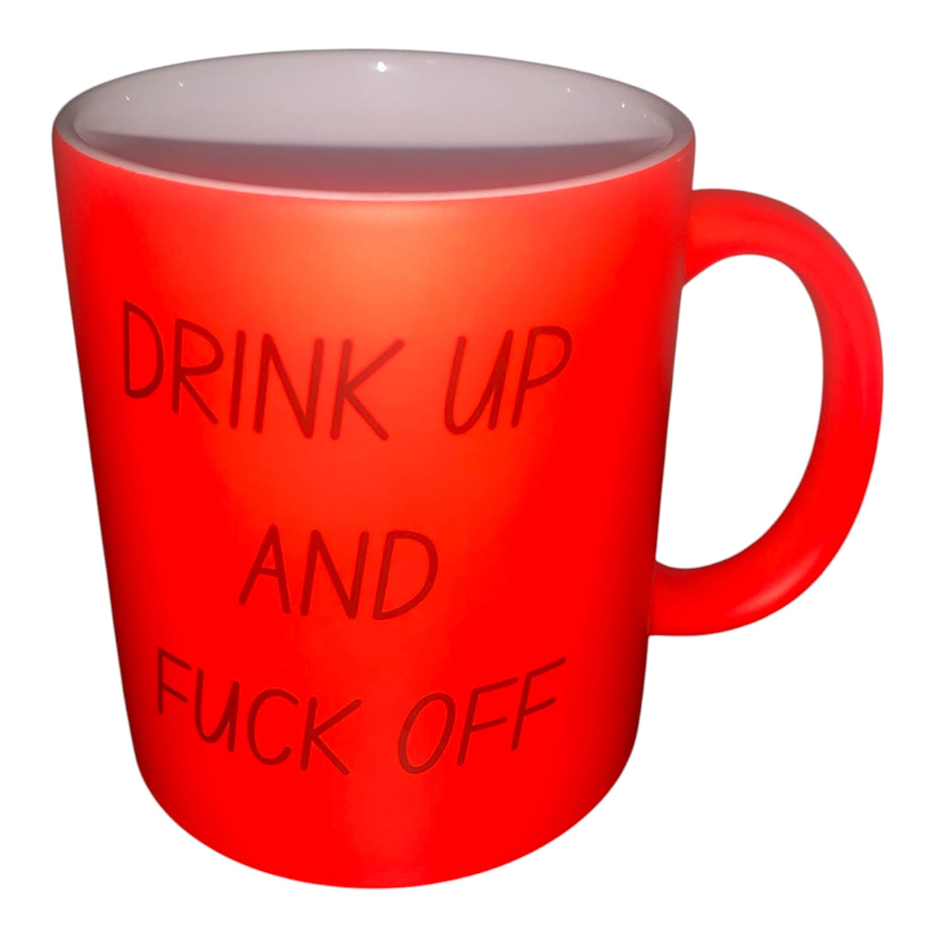 Neon hilarious sweary mug available in 4 different colours.