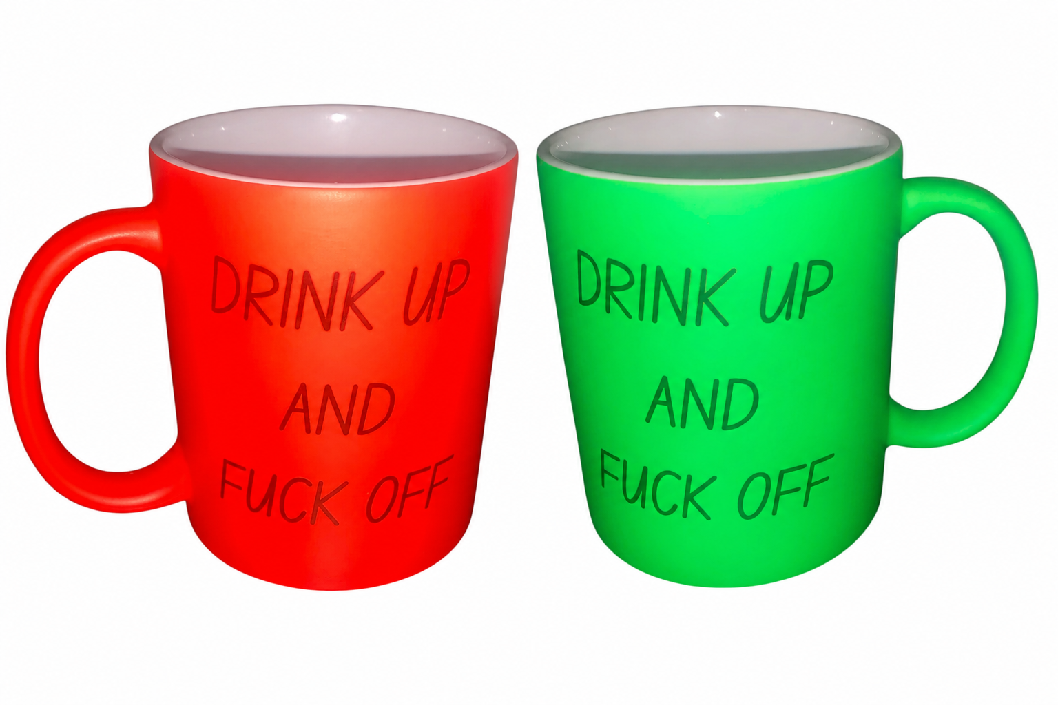 Neon hilarious sweary mug available in 4 different colours.