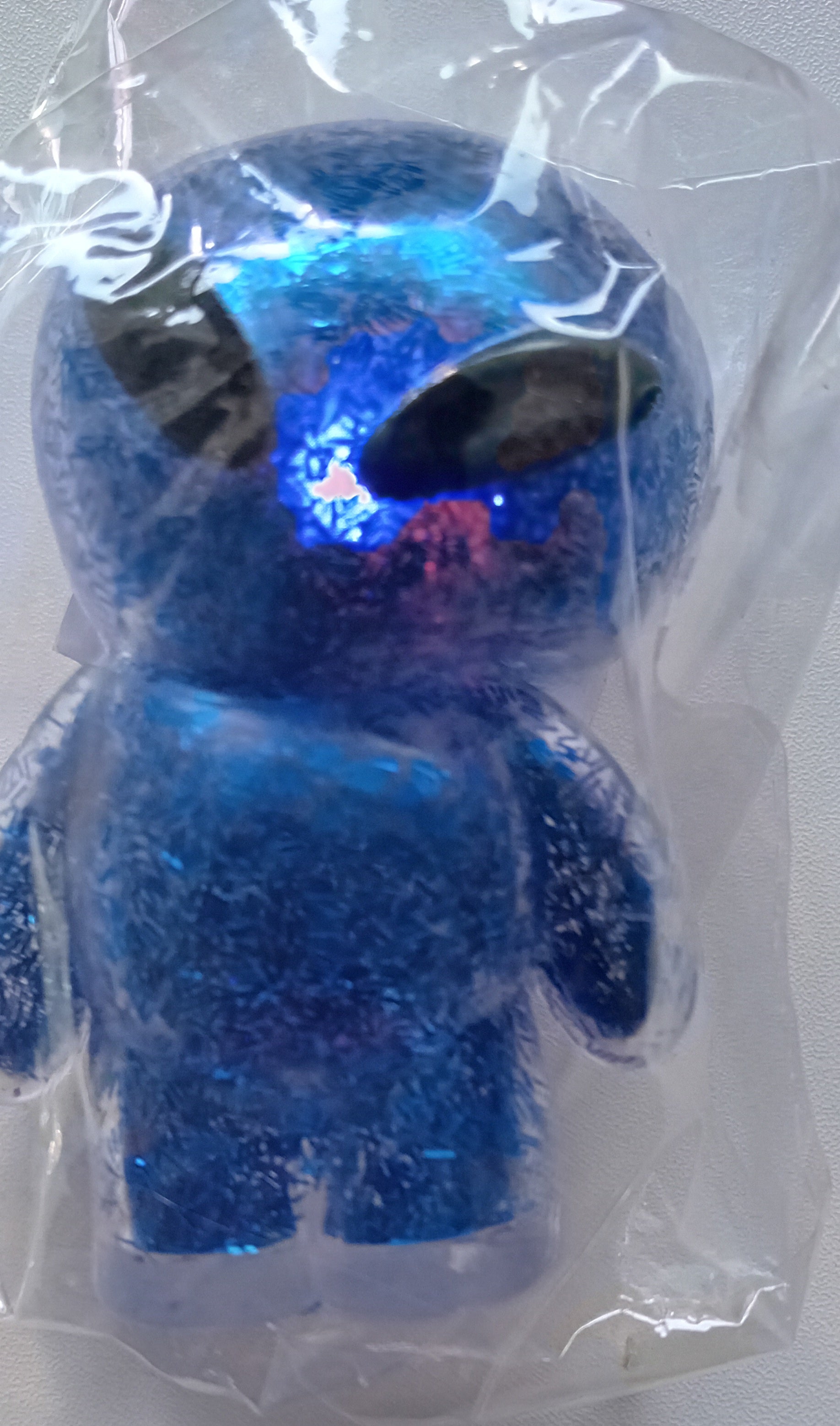 Super Cute Squishy Light Up Glittery Alien Fidget Toy
