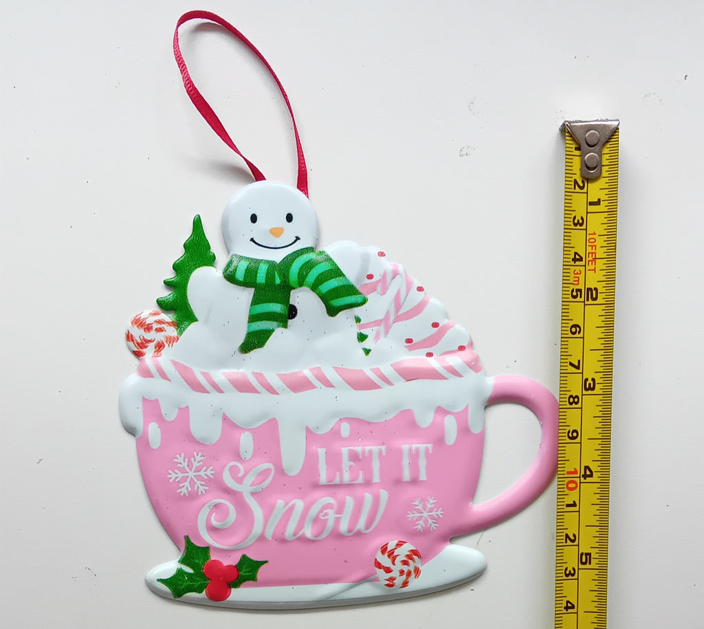 Let It Snow Metal Christmas Decoration