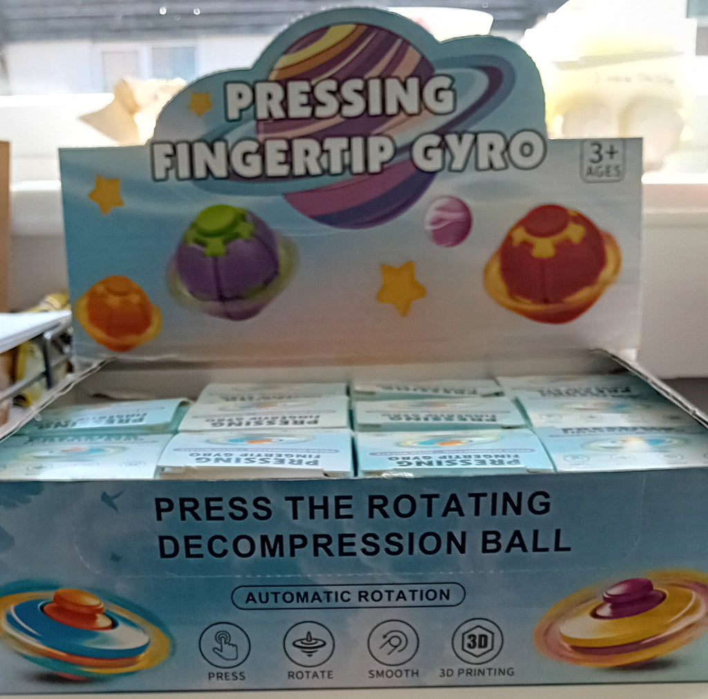 Fingertip Gyro Fidget/Stress Relief Toy. ( Colours may vary )