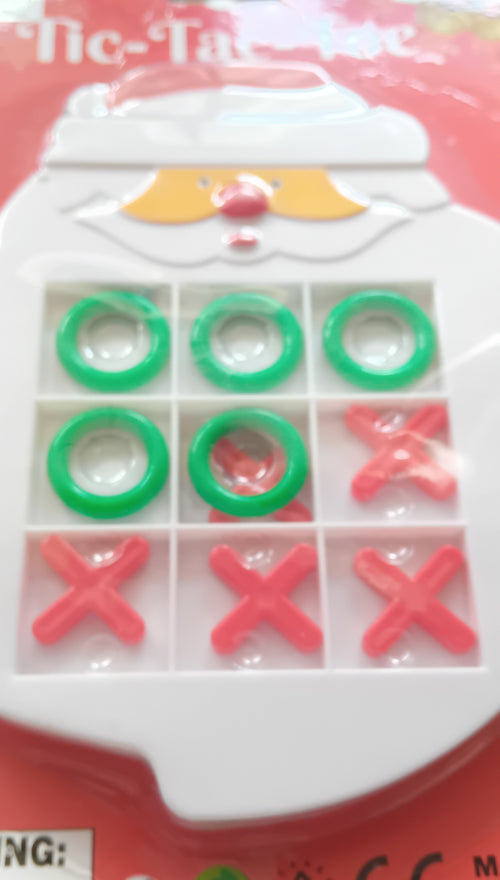 Father Christmas Design Tic Tak Toe Game. Ideal Stocking Filler.