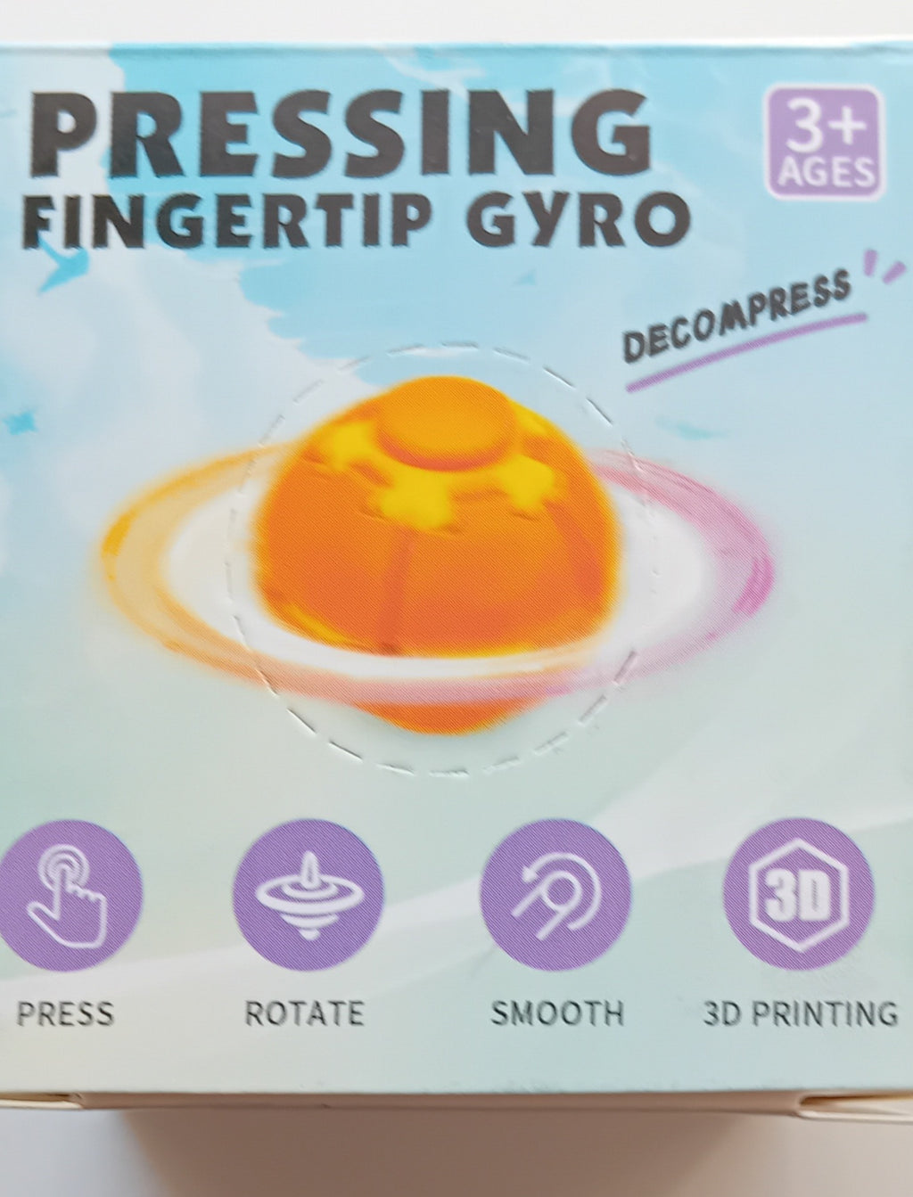 Fingertip Gyro Fidget/Stress Relief Toy. ( Colours may vary )