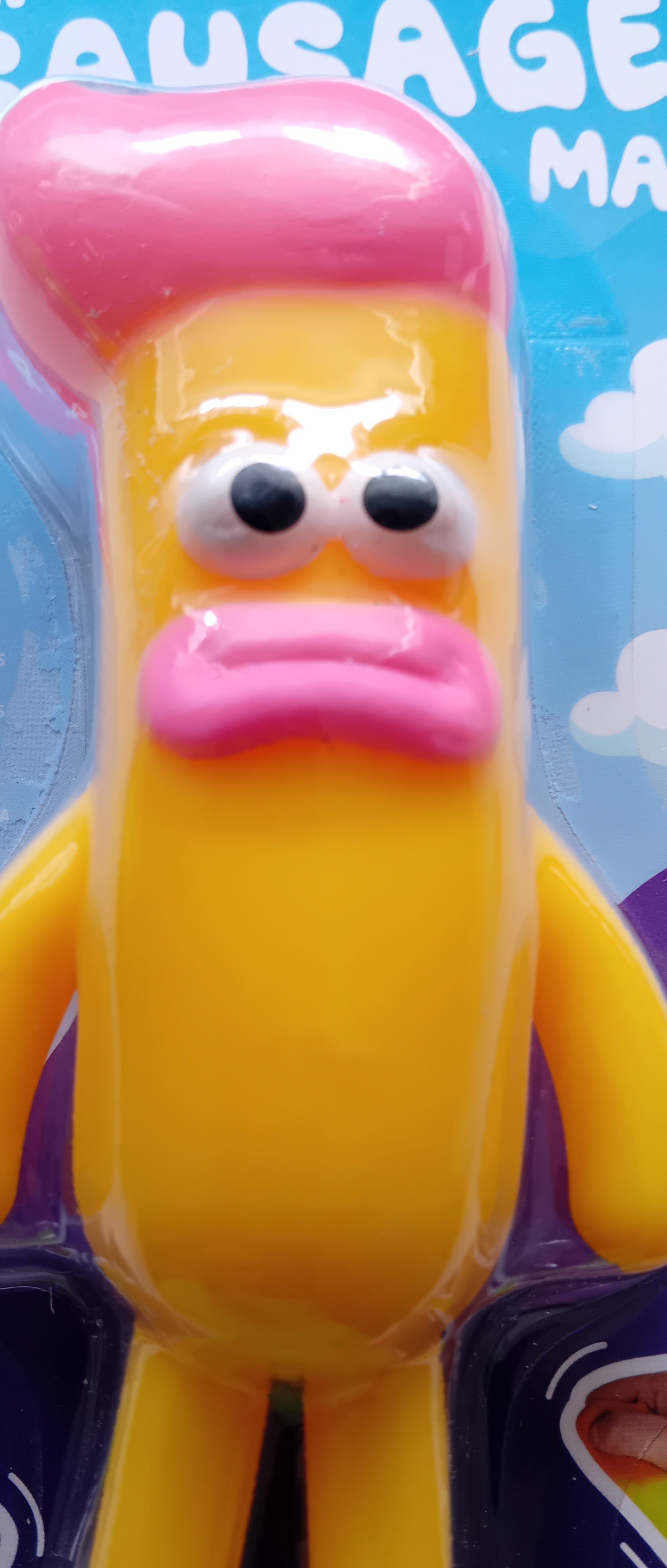 Silly Sausage man stress relief toy