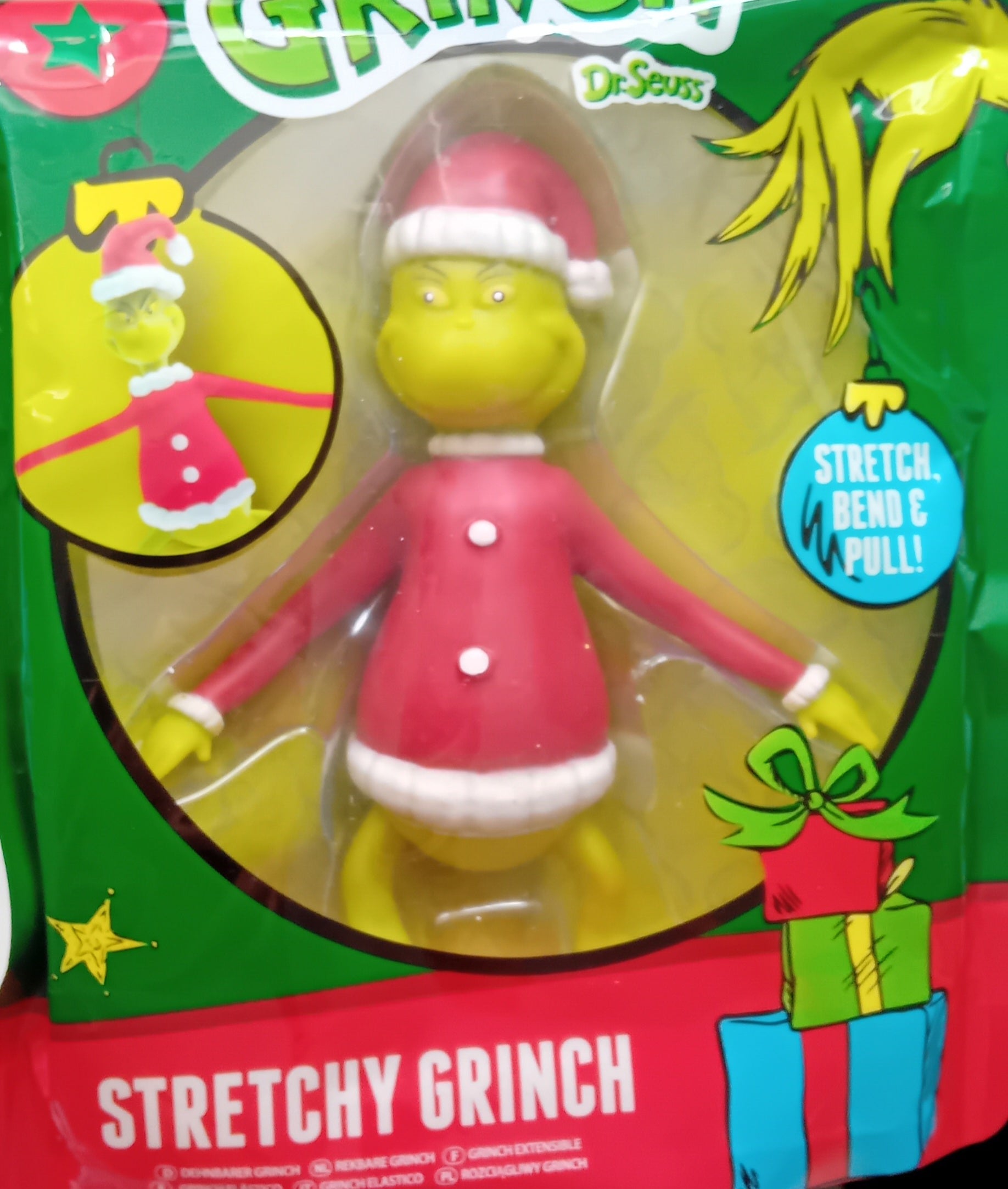 Santa Dressed Grinch Stretchy Fidget Toy. Ideal Stocking Filler