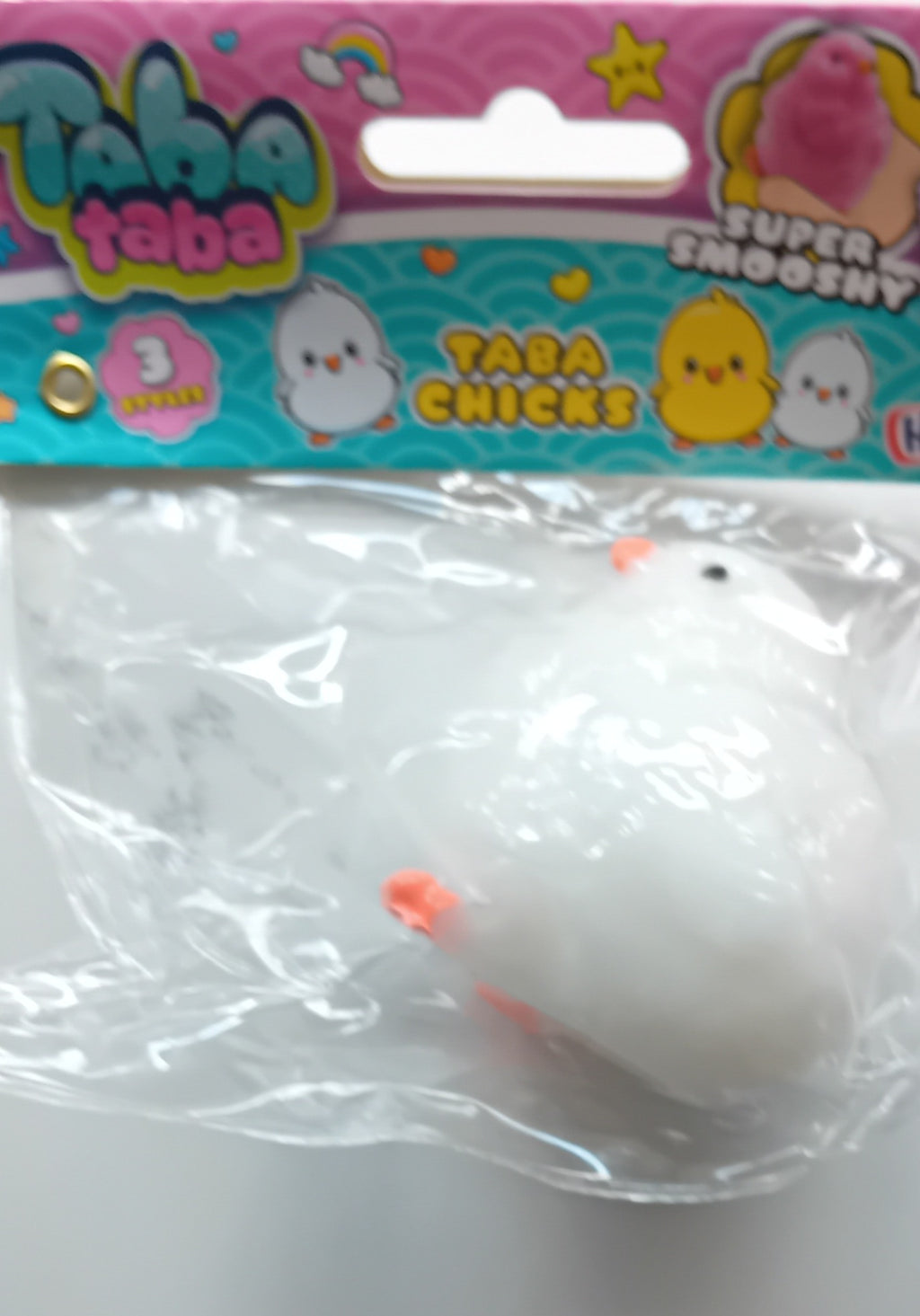 Super Smooshy Taba Taba Chick Design Stress Relief Toy