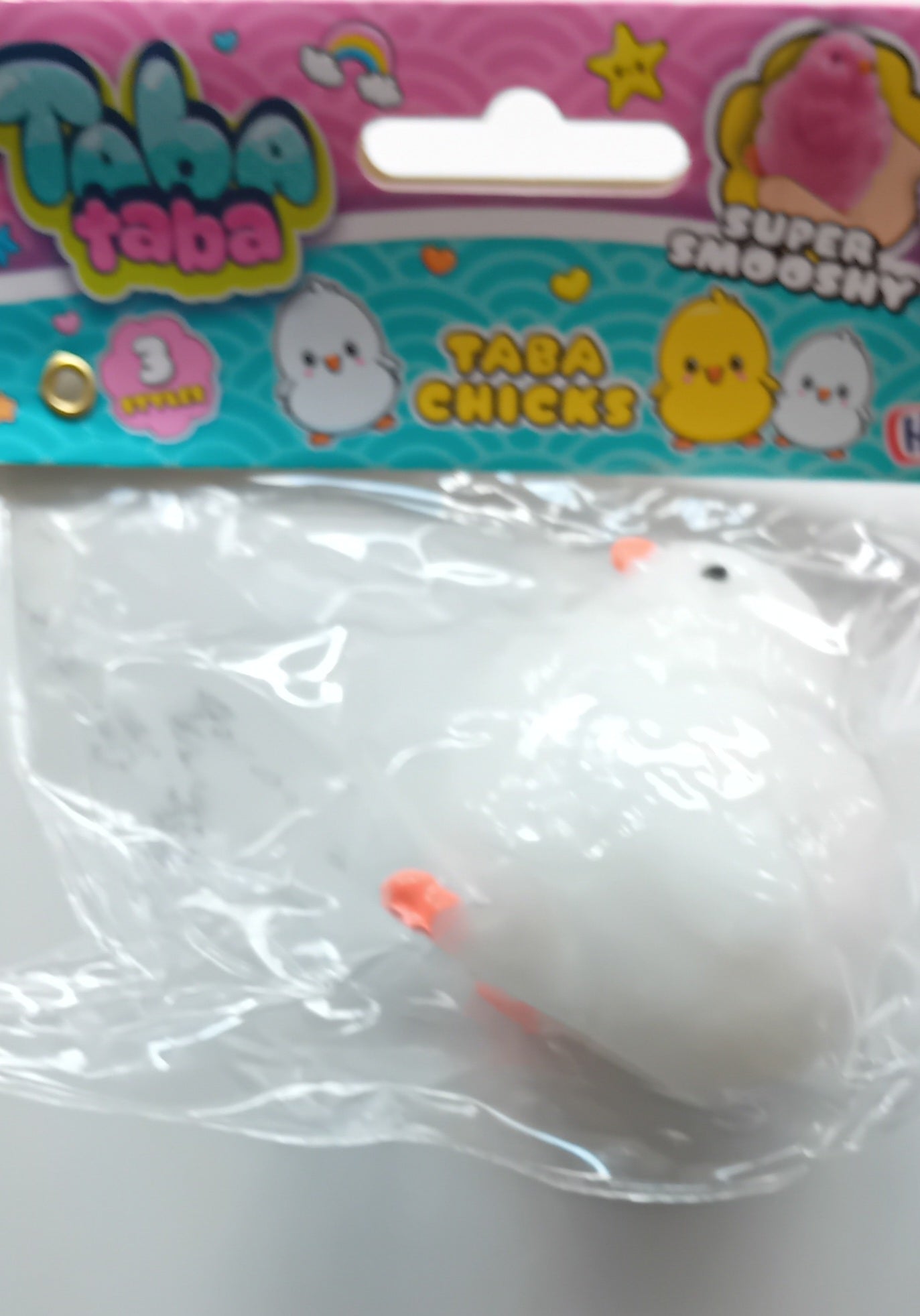 Super Smooshy Taba Taba Chick Design Stress Relief Toy