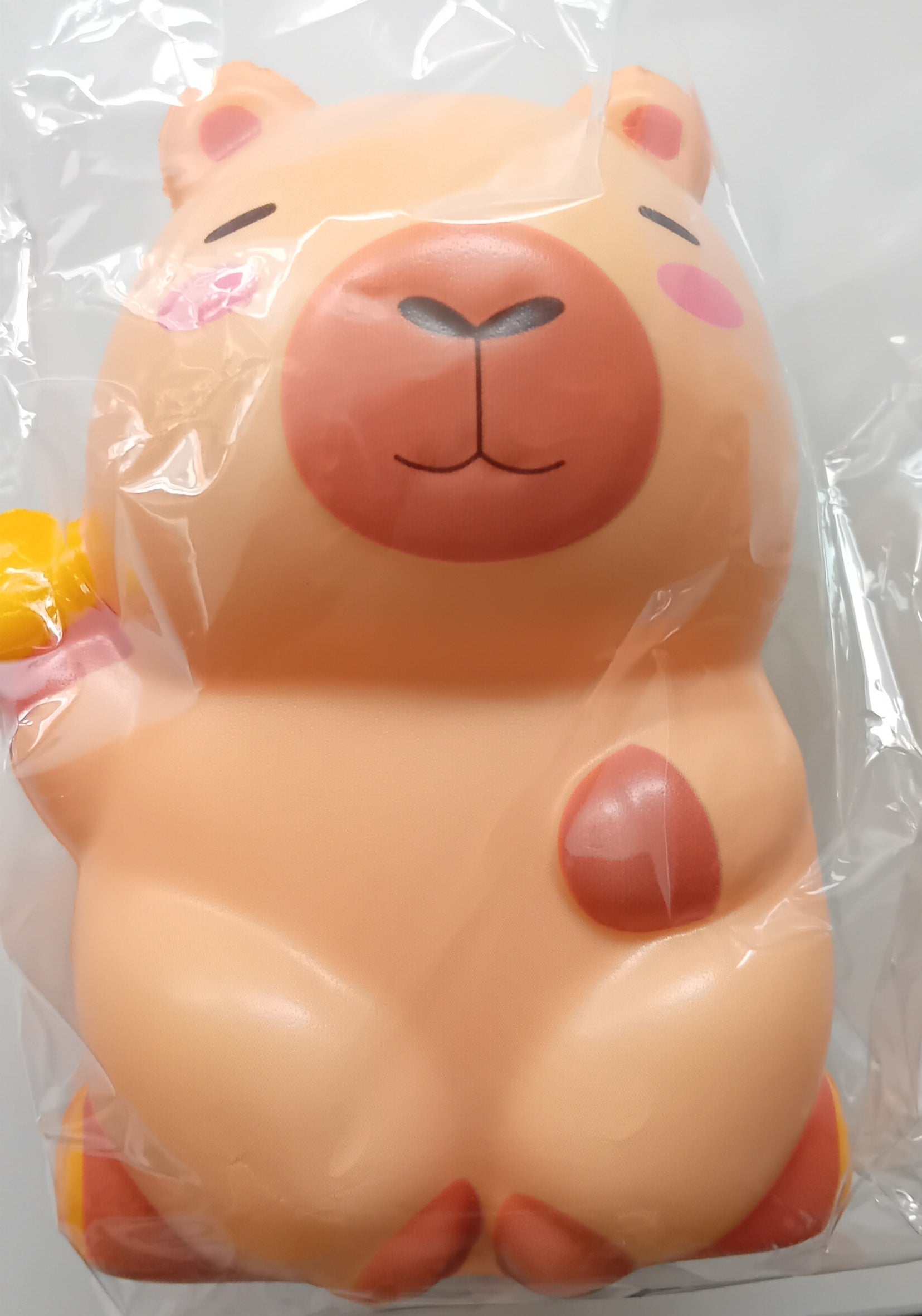 Whizz Toys Novelty Squishy Capybara on a log Fidget Toy