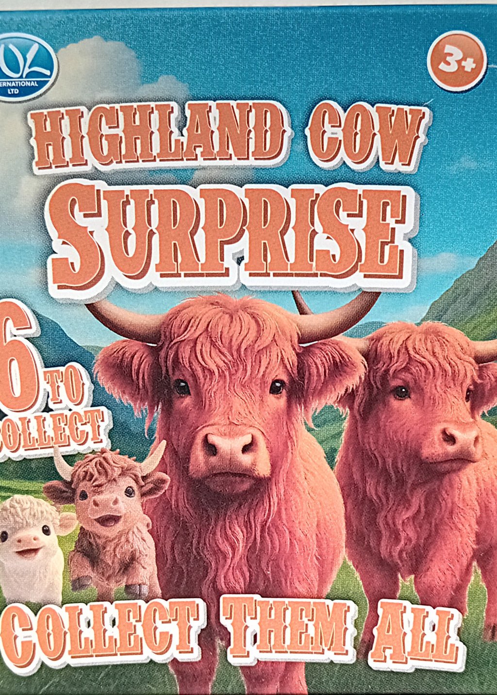 Cute Highland Cow Surprise Box. 6 Characters to Collect. ( 1 provided)