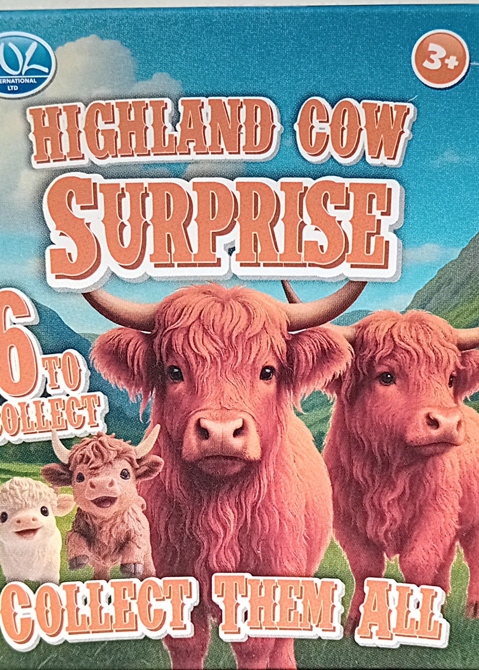 Cute Highland Cow Surprise Box. 6 Characters to Collect. ( 1 provided)