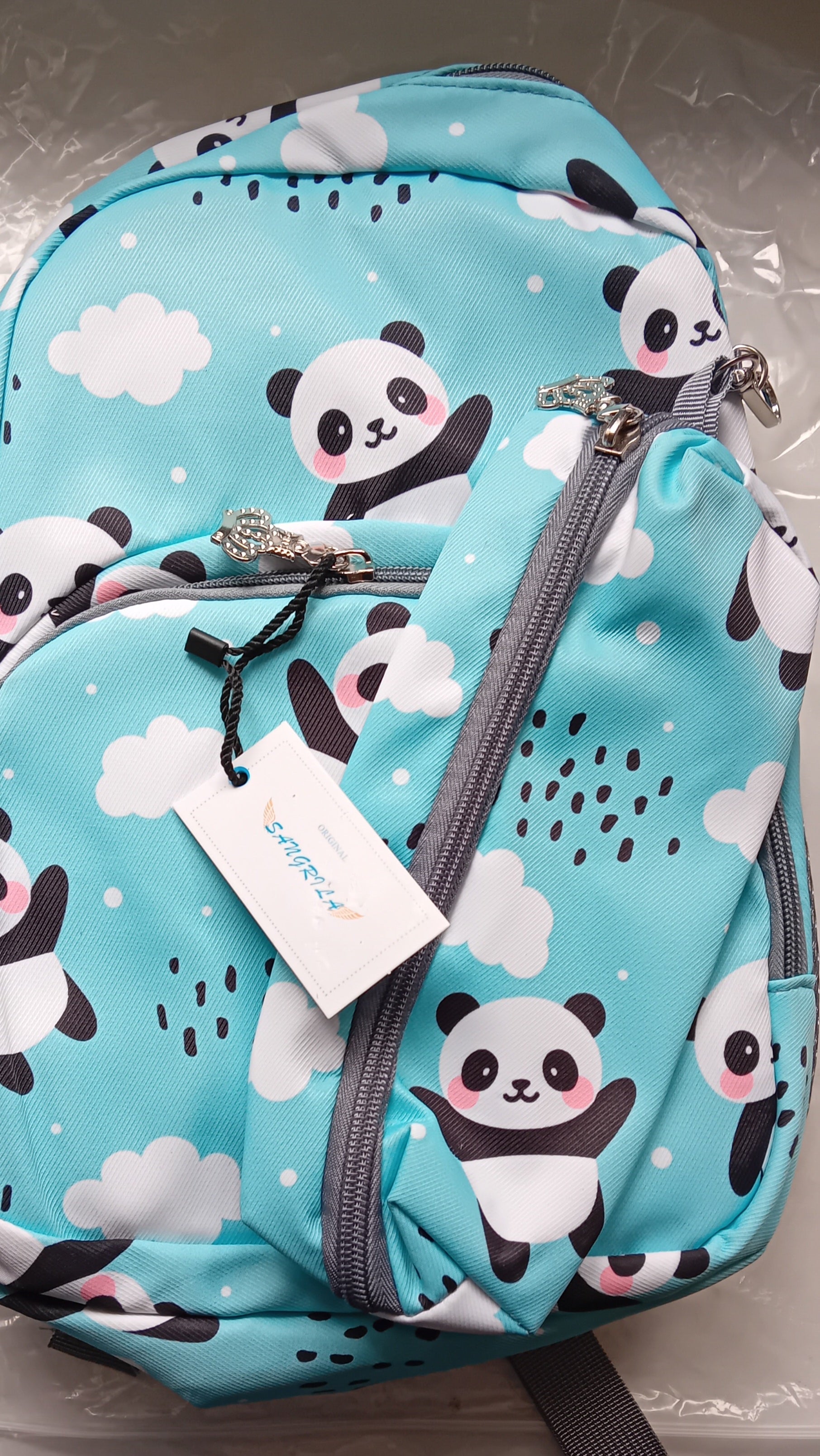 Super Cute panda design back pack with matching pencil case.