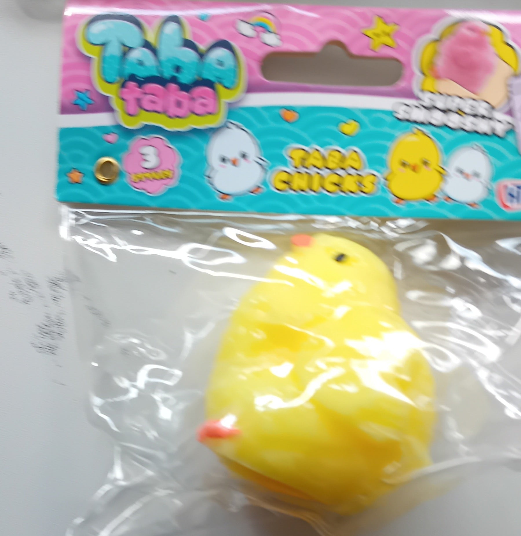 Super Smooshy Taba Taba Chick Design Stress Relief Toy