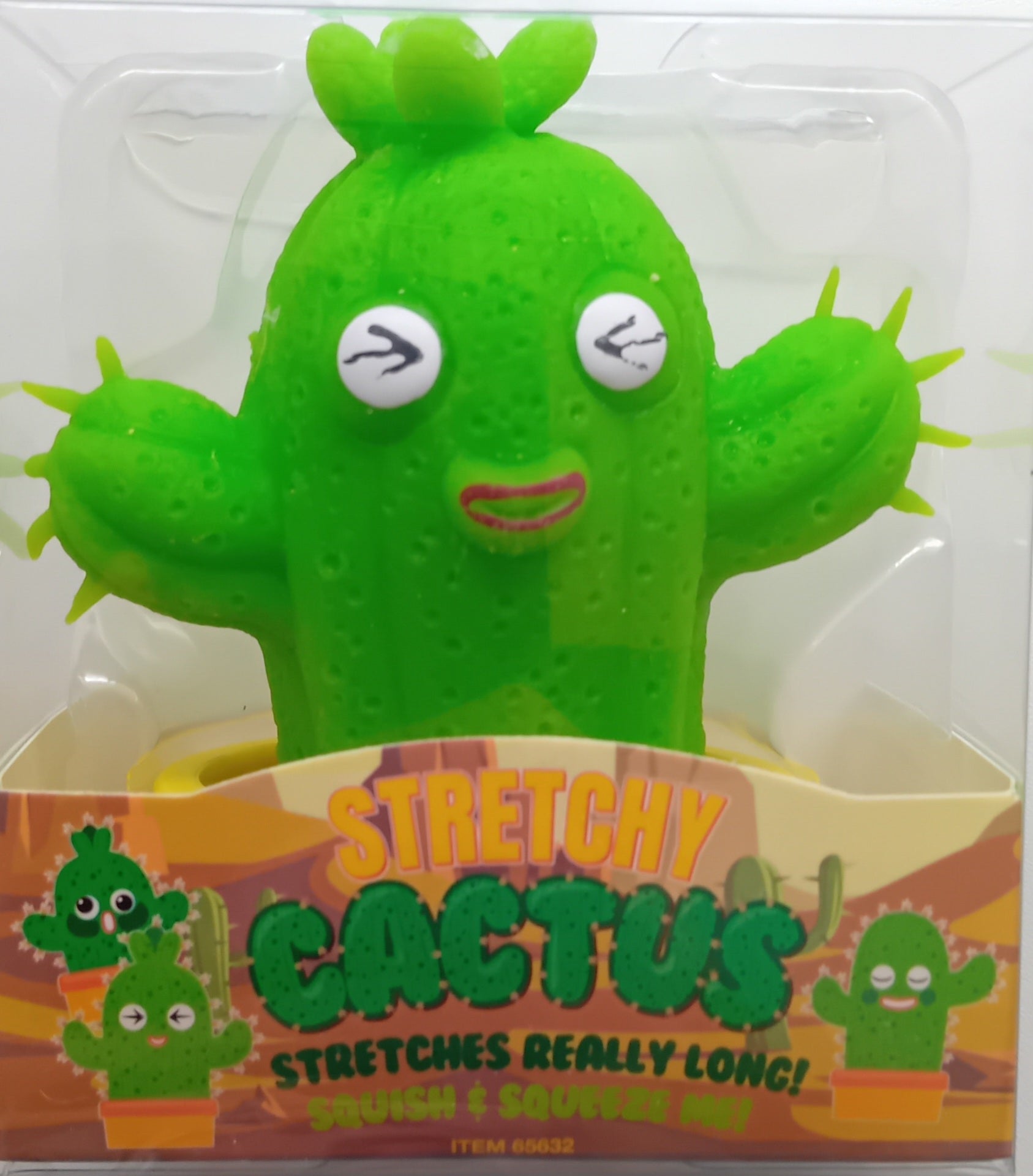 Super Fun Stretchy Cactus In A Pot Fidget Toy