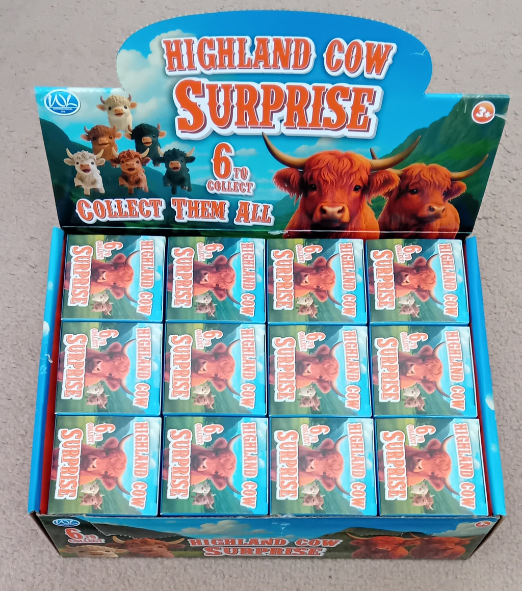 Cute Highland Cow Surprise Box. 6 Characters to Collect. ( 1 provided)