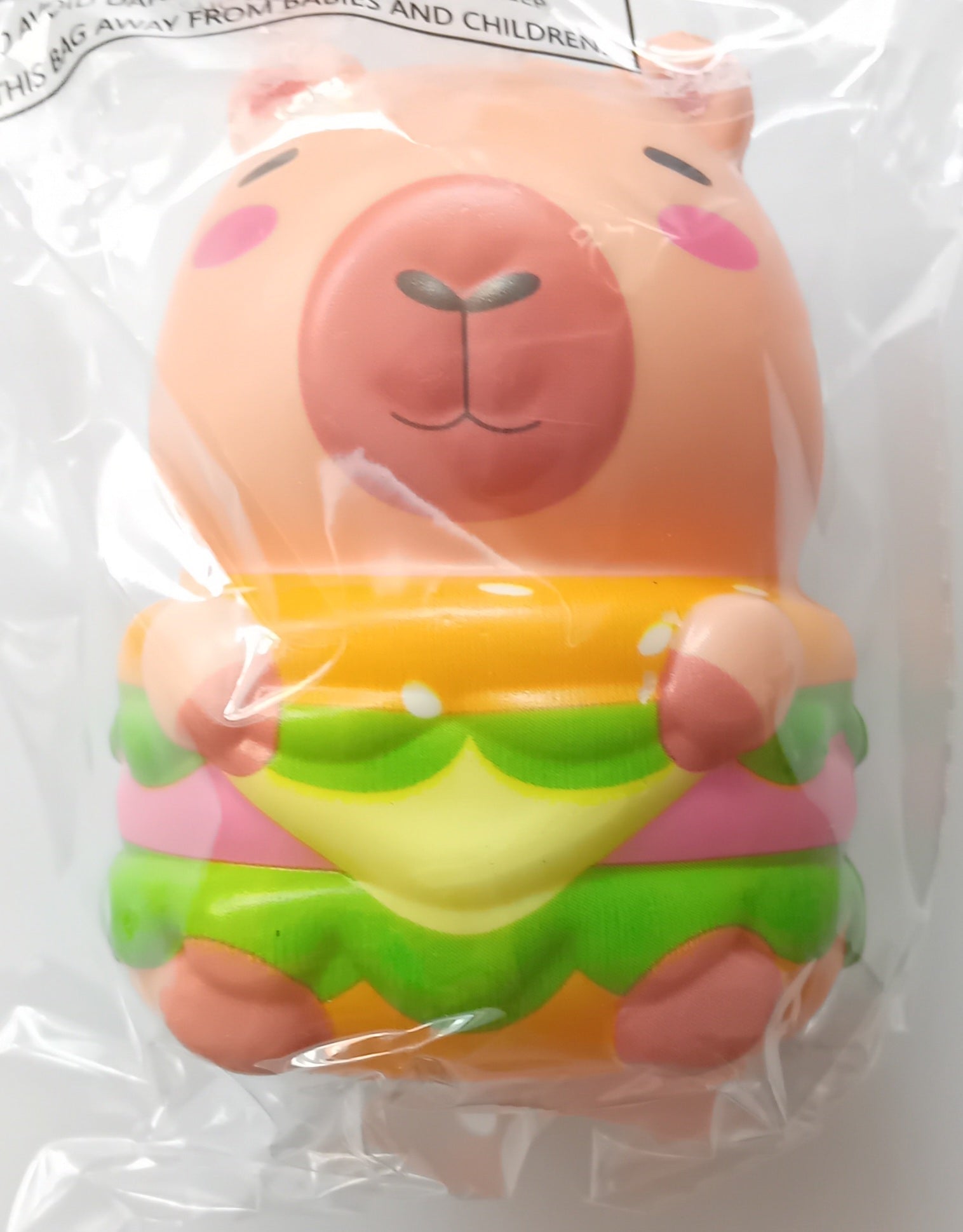 Whizz Toys Capybara in a Burger Bun Fidget Toy