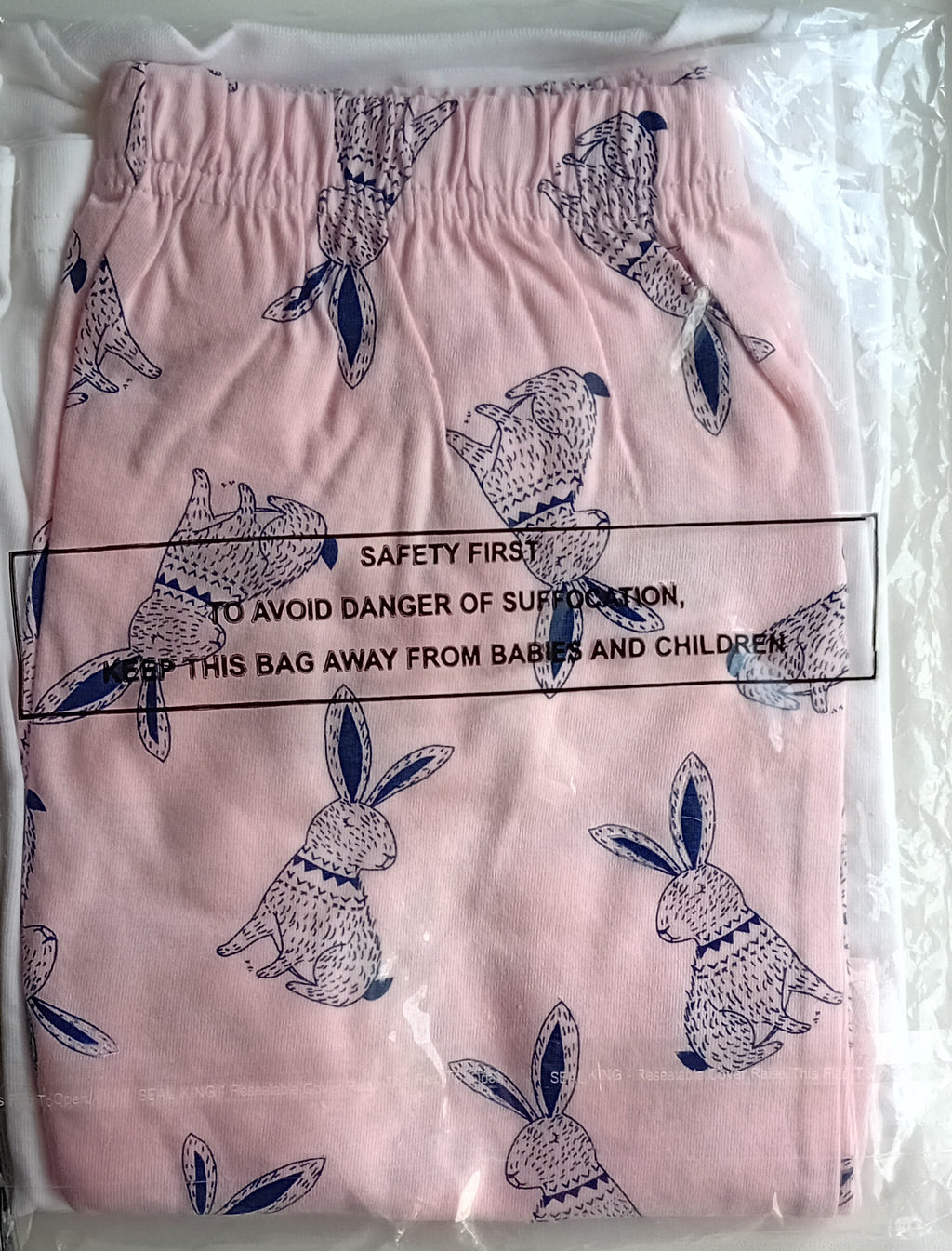 Super Cute Rabbit Design Tee Shirt and Short Pyjama Set