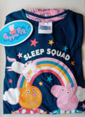 Super Cute Pink And Navy Girls Peppa Pig Pyjamas