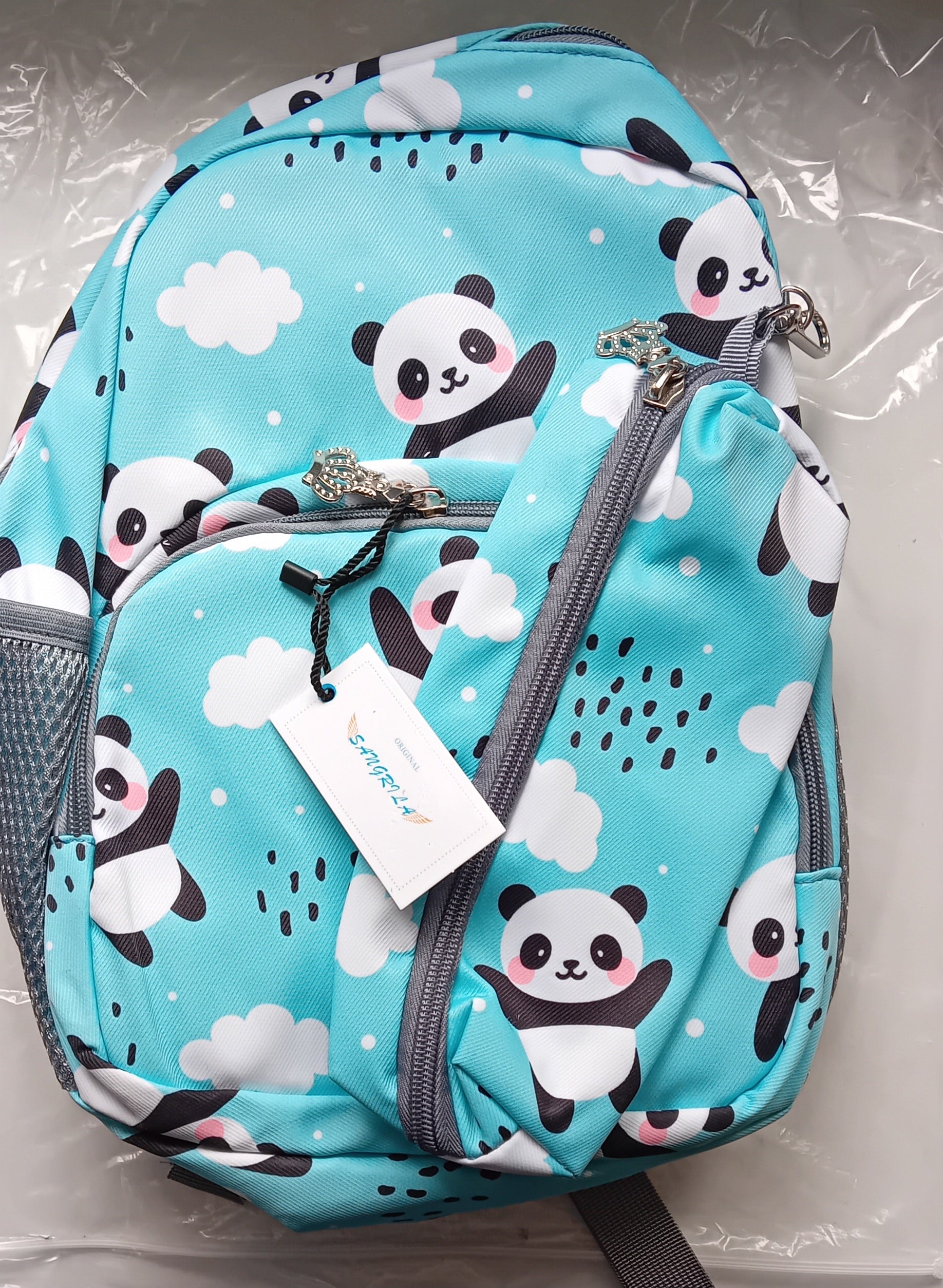 Super Cute panda design back pack with matching pencil case.